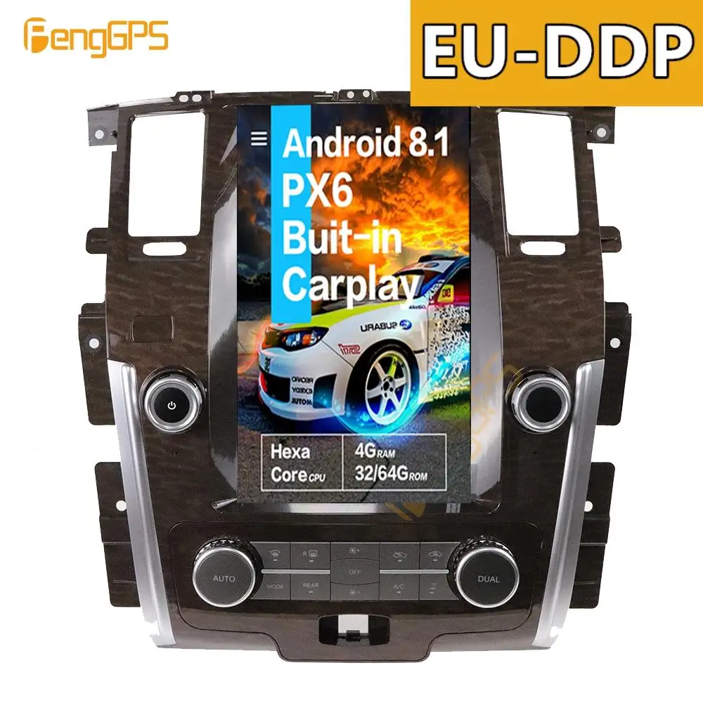 Автомобильный мультимедийный плеер для NISSAN патруль 2010 2011 2012 -2018 Android px6 tesla экран