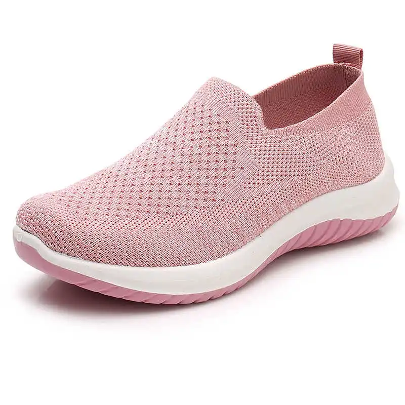 

2021 new summer oil pipe net red fashion casual sports ladies slip-on ladies vulcanized light-colored shoes