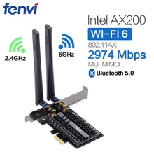 Двухдиапазонная беспроводная сеть AX200NGW 2,4 Гбит/с Wifi PCI-E 1X карта для Intel AX200 2,4G/5 ГГц 802.11ac/ax Wi-Fi Bluetooth 5,0 адаптер