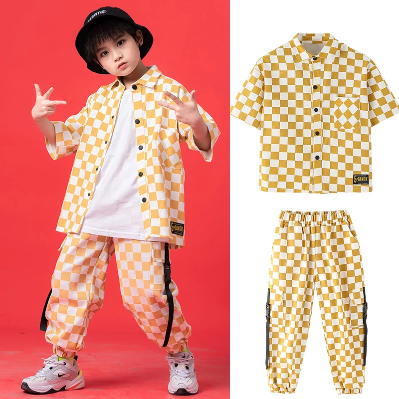 

Новая модная танцевальная одежда в стиле хип-хоп для мальчиков, желтый костюм в стиле хип-хоп современные танцевальные костюмы для бальных ...