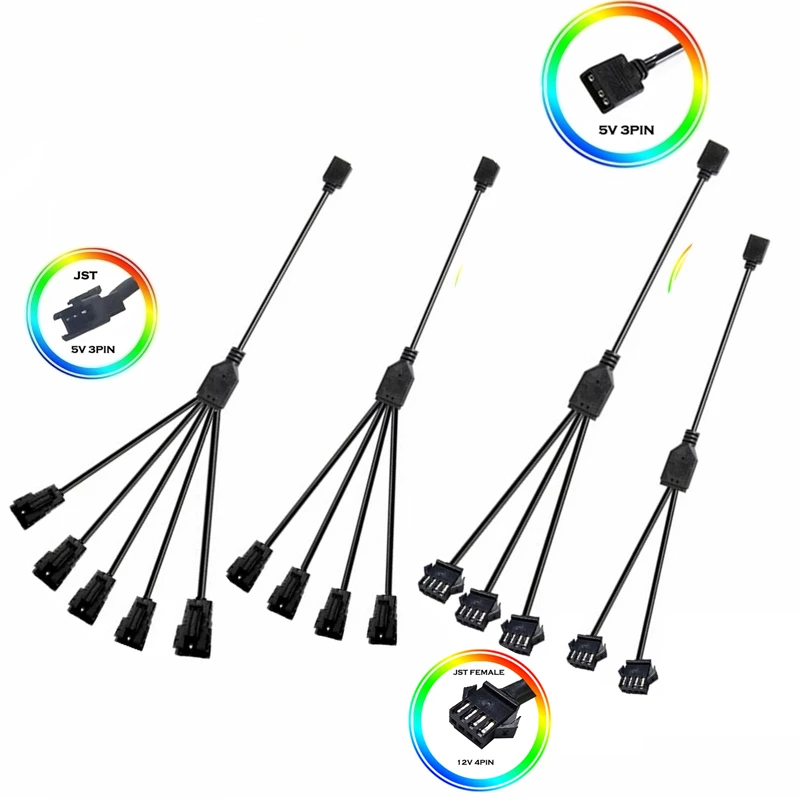 Компьютерная материнская плата Phanteks Кабель-адаптер с синхронизацией RGB JST Header