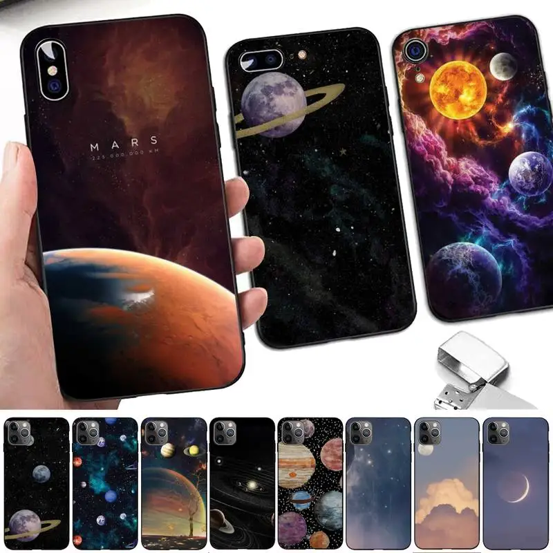 

Star Space Phone Case for iphone 13 8 7 6 6S Plus X 5S SE 2020 XR 11 12mini pro XS MAX