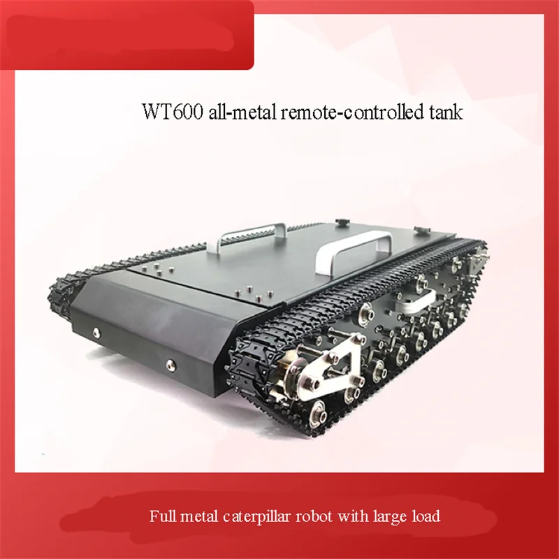 WT-600 Tracked Remote Control Tank All Metal Remote Control Smart Tracked Vehicle Remote Filming Off-road