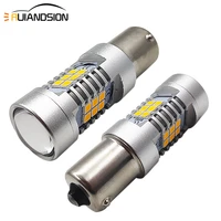 2pcs 6w no polar 12 24v p21w 1156 ba15s bau15s py21w canbus car bulb 2835 21smd led auto reverse turn drl for skoda a5 audi a4