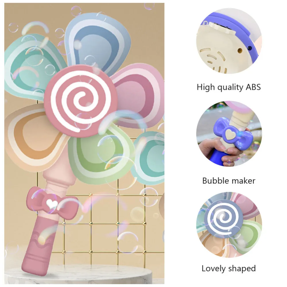 

Electric Bubble Maker Windmill Bubble Blower Bubble Wand Maker Battery