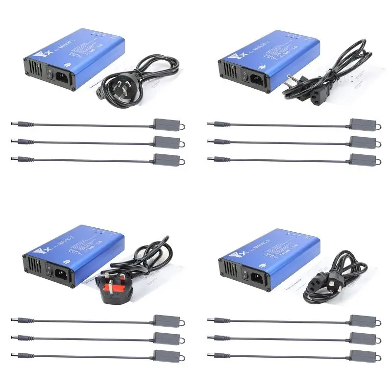 

Зарядное устройство R2LB 3 в 1 из алюминиевого сплава, Интеллектуальное Быстрое зарядное устройство, зарядный концентратор с переключателем д...