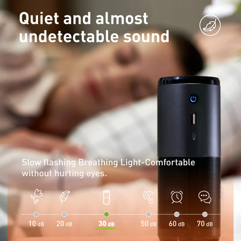 Портативный износостойкий мини Воздухоочиститель для дома/автомобиля с