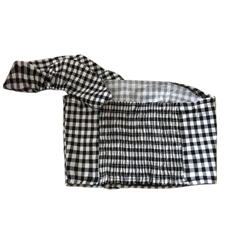 

Kywommnz Women T-shirt Korean Ruffle Drop Shoulders Short Tube Top Sexy TShirt One-shoulder Female Summer 2021 E666