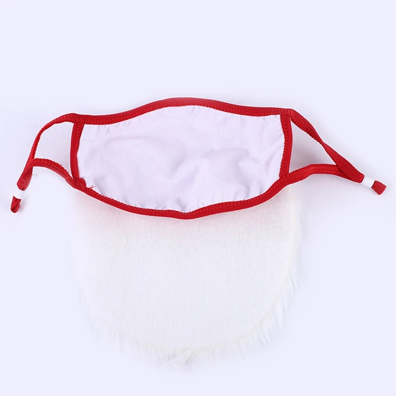 Рождественские костюмы для взрослых Косплэй белая борода Санта Клаус маска