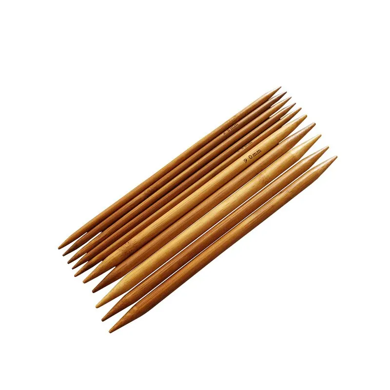 

72PCs/Set 2-10mm Bamboo Knitting Needles Crochet Hooks Double Pointed Bamboo Needles DIY Sweater weaving needle 25/35cm long