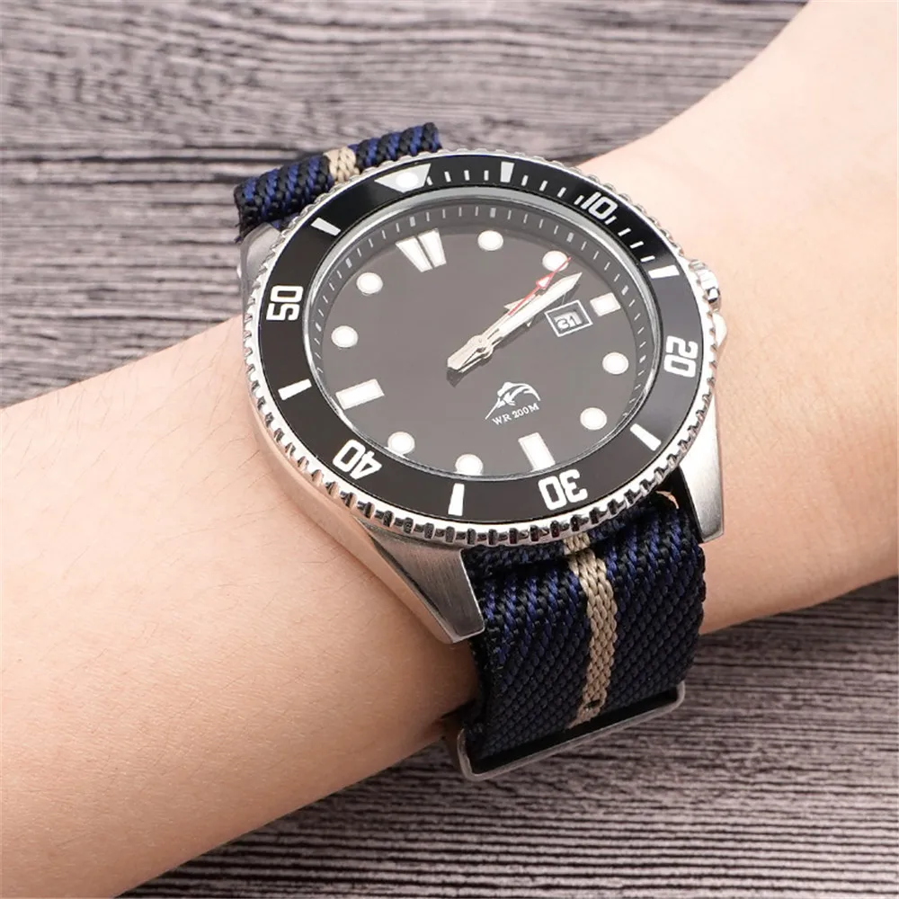 Premium-grade Nato Zulu Watch Strap 18mm 20mm 22mm 24mm Nylon Wrist Band Men Women Soft Sport Waterproof Bracelet Accessories
