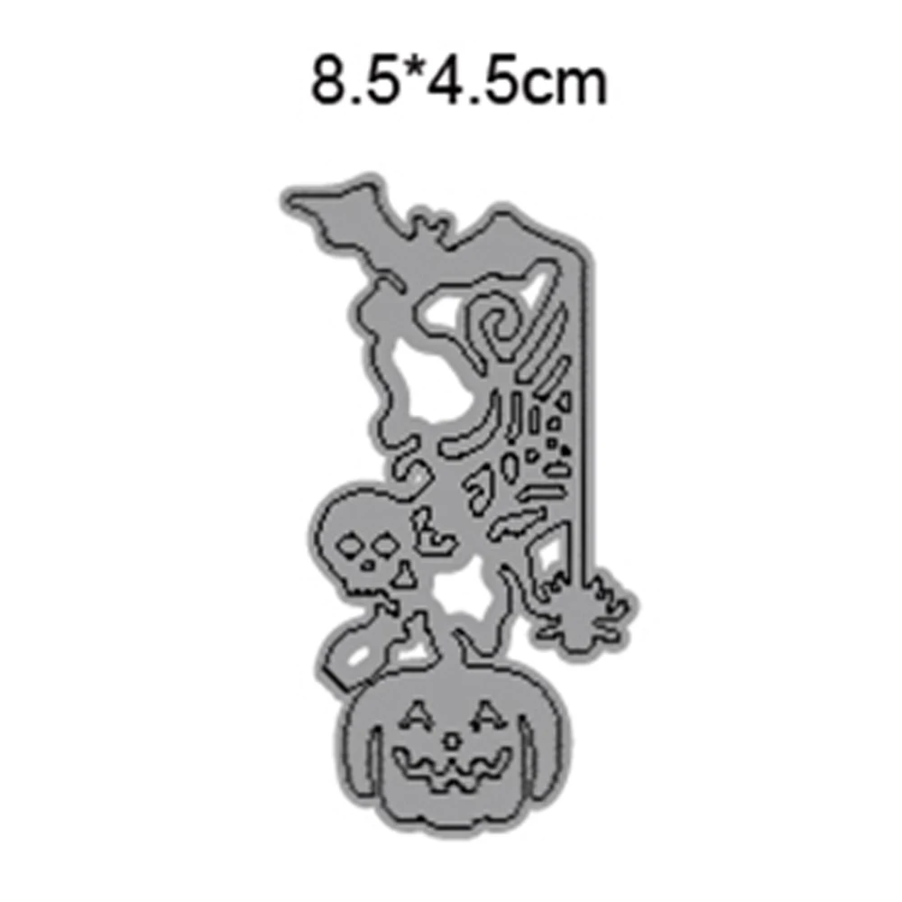 

Pumpkin spider bat cat Halloween 2021 metal cutting diy photo album scrapbook card making embossing template decoration mold