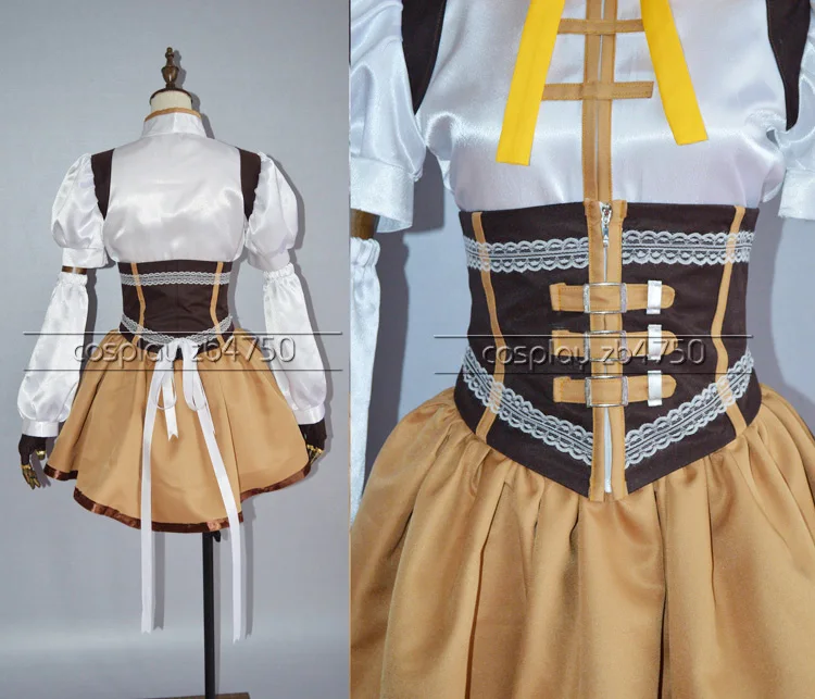 Женский костюм для косплея из аниме Puella Magi Madoka Magica Tomoe Mami униформа женщин