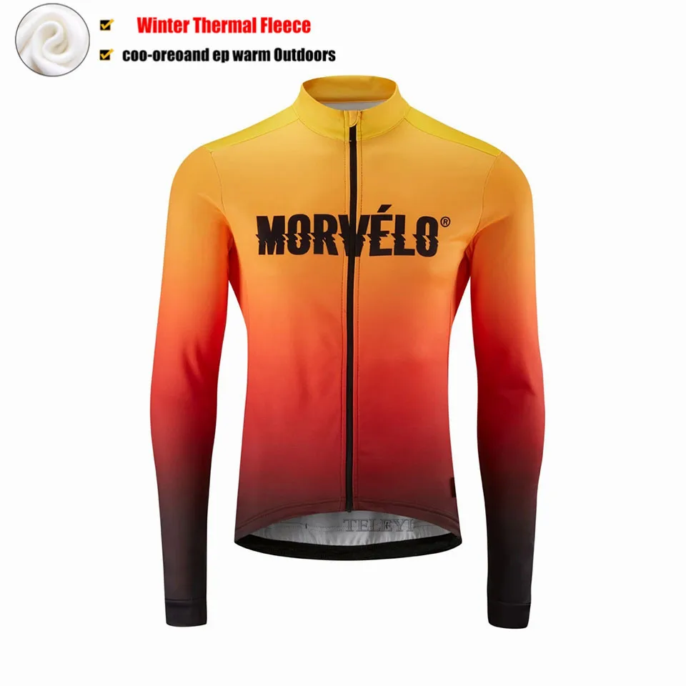 morvelo длинные велосипедные Джерси Зимний велосипед термальная флисовая одежда Roupa велосипедная зимняя женская Mtb Одежда