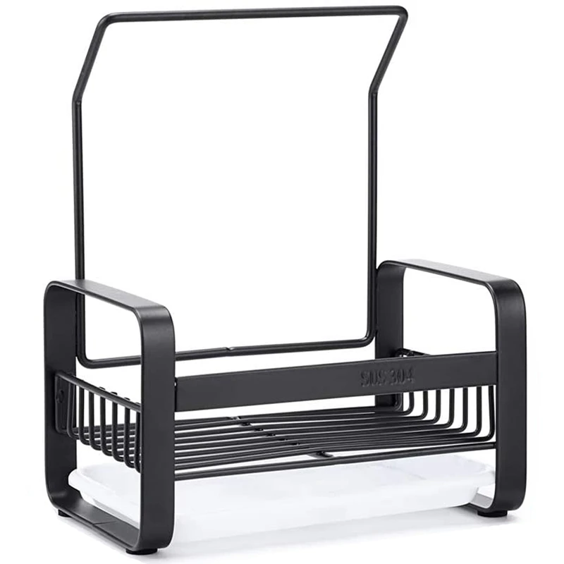 

Кухонная бытовая сушилка из нержавеющей стали, подвесная корзина, полка для хранения без отверстий, стеллаж для тряпки, стойка для смесител...