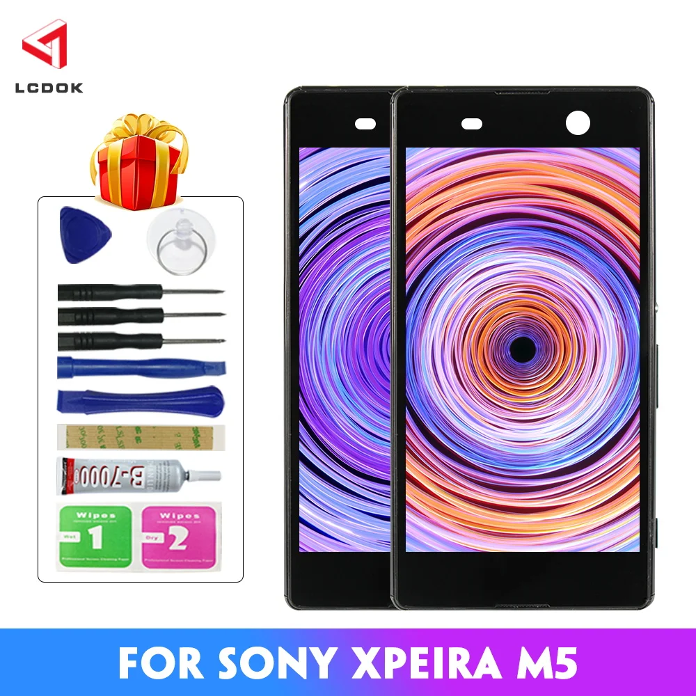 ЖК дисплей для Sony Xperia M5 E5603 E5606 E5653 E5633 дигитайзер сенсорного экрана в сборе