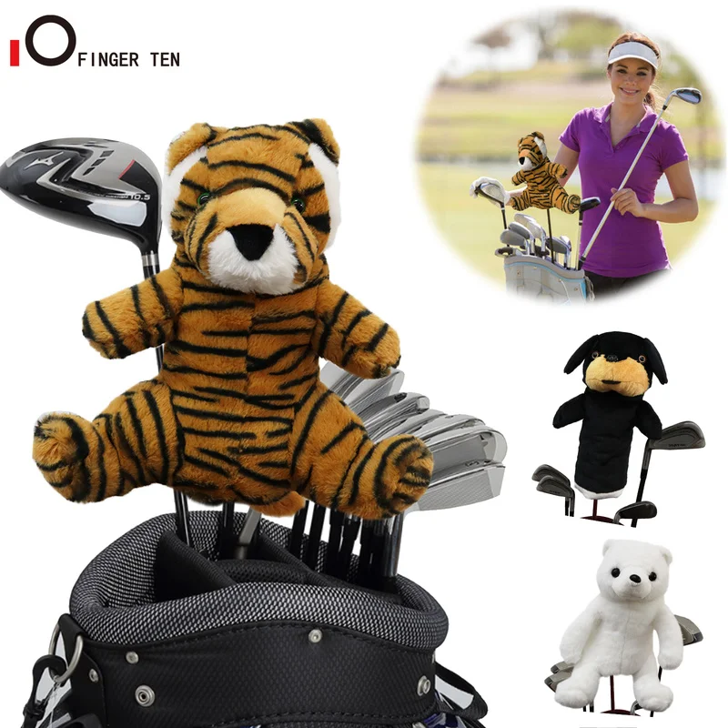 Новые забавные животные чехлы для головы в гольф клуб деревьев и водителей собак