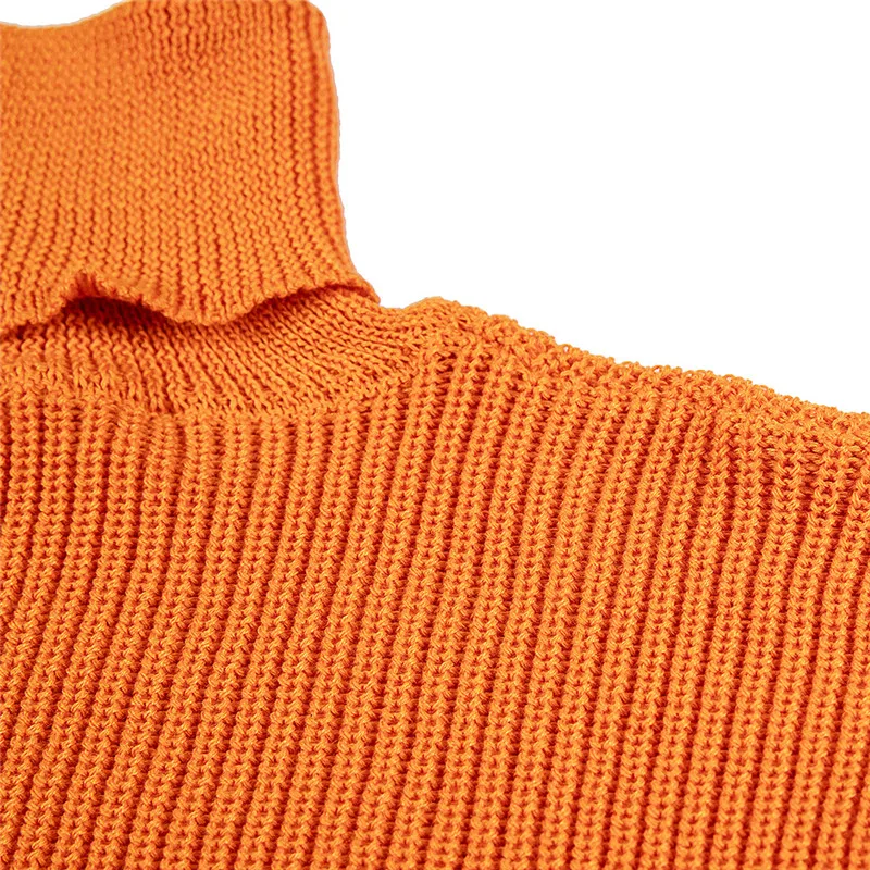 

Sweater Dress Women Party Turtleneck Solid Casual Style High Quality Long Sleeve Loose Mini Dresses Wholesale Dropshipping 2020