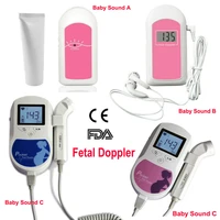 2mhz 3mhz 8mhz baby sound a b c pocket fetal doppler ultrasound baby heartbeat detector home pregnant doppler heart rate monitor