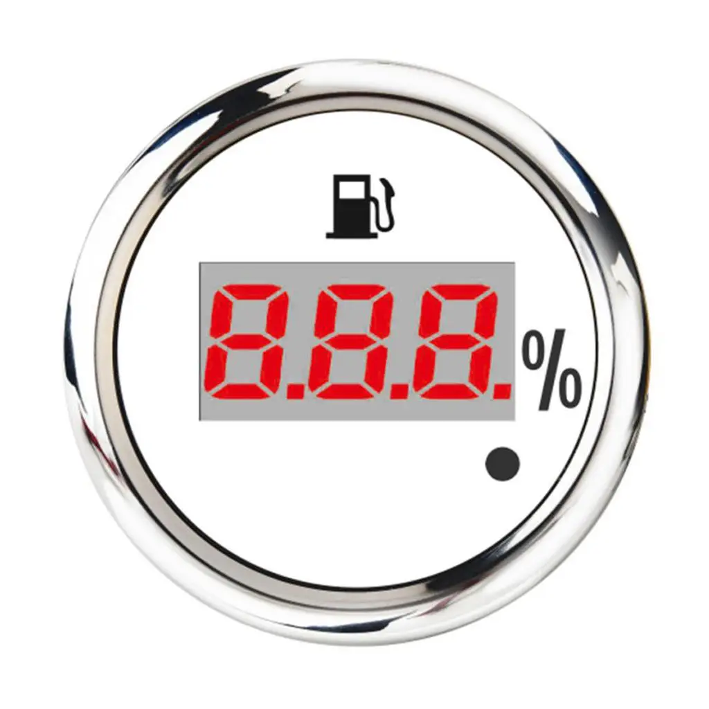 

Водонепроницаемый цифровой датчик уровня топлива MagiDeal для морской яхты (белый)