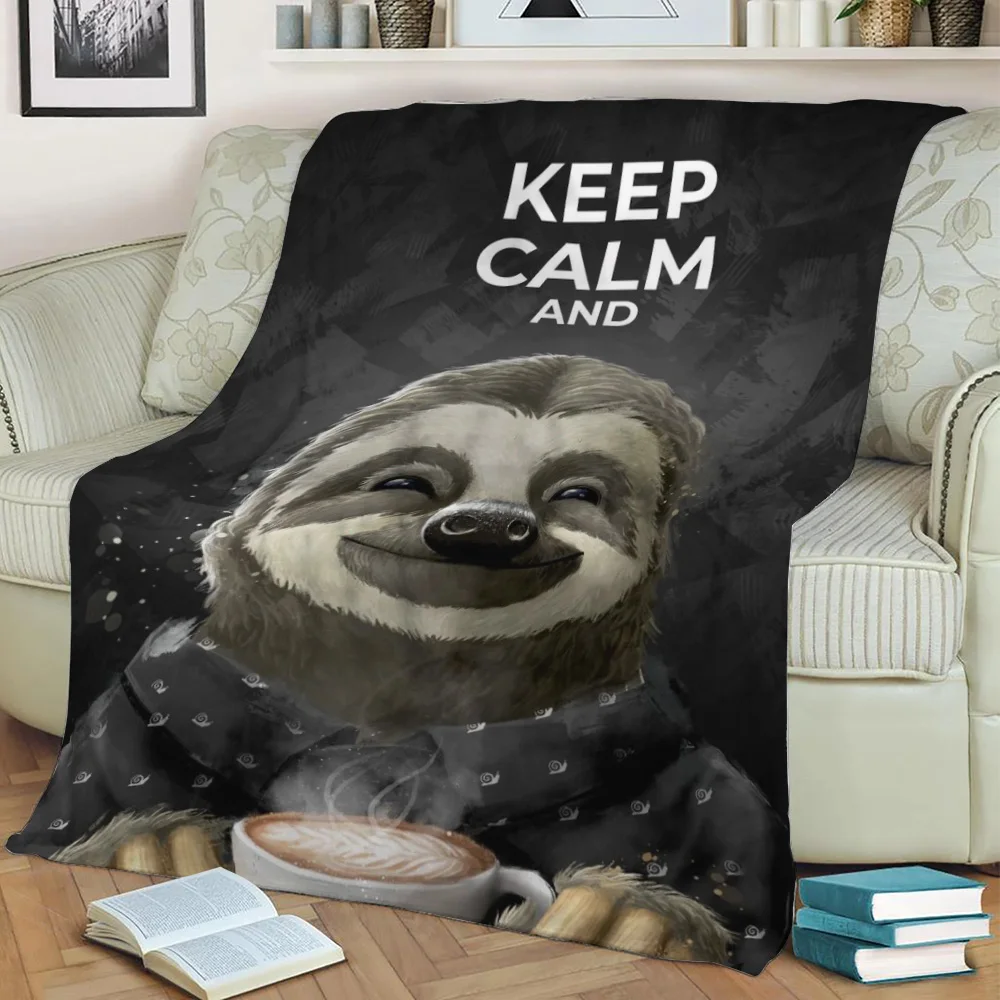 

Cartoon Sloth Blanket Panda Raccoon Cute Kids Teen 3d Soft Plush Animal Sherpa Gift Sofa Blanket Throw Pet Fleece Bedspread