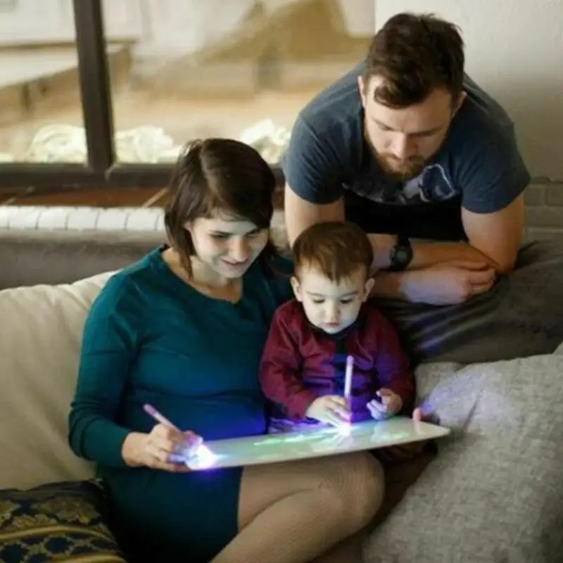 

A3 A4 A5 Luminous Drawing Board Graffiti Doodle Drawing Tablet Painting Toys With Light-Fun Fluorescent Kid Pen Educational Toy