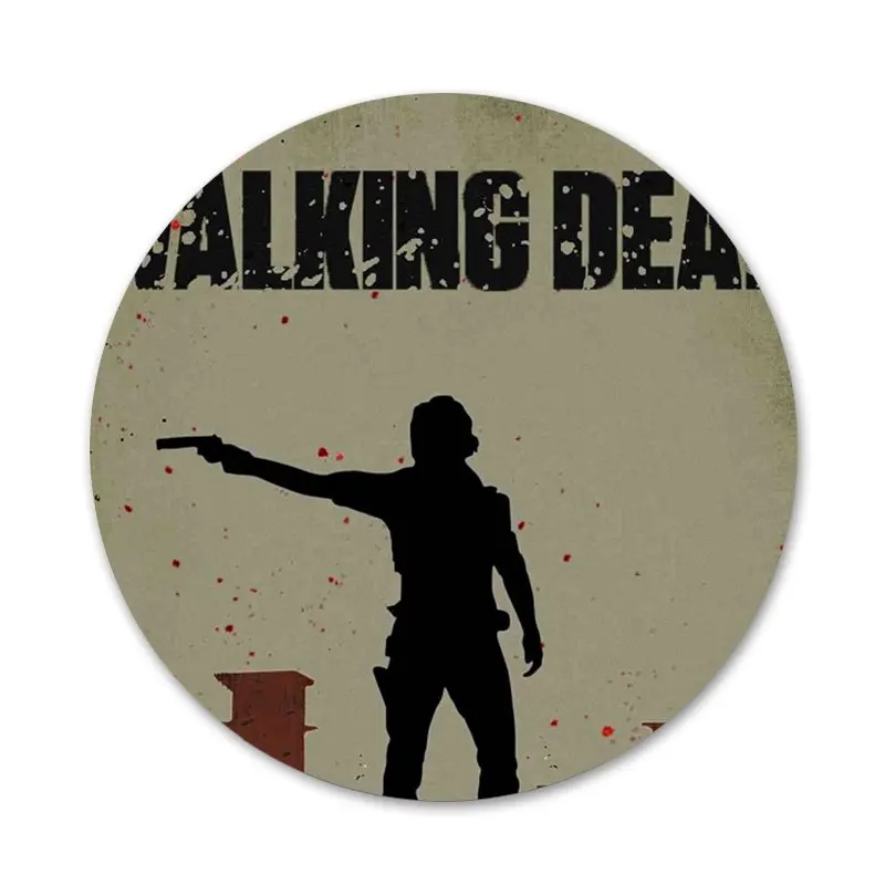 58mm The Walking Dead TWD Icons Pins Badge Decoration Brooches Metal Badges For Backpack | Дом и сад