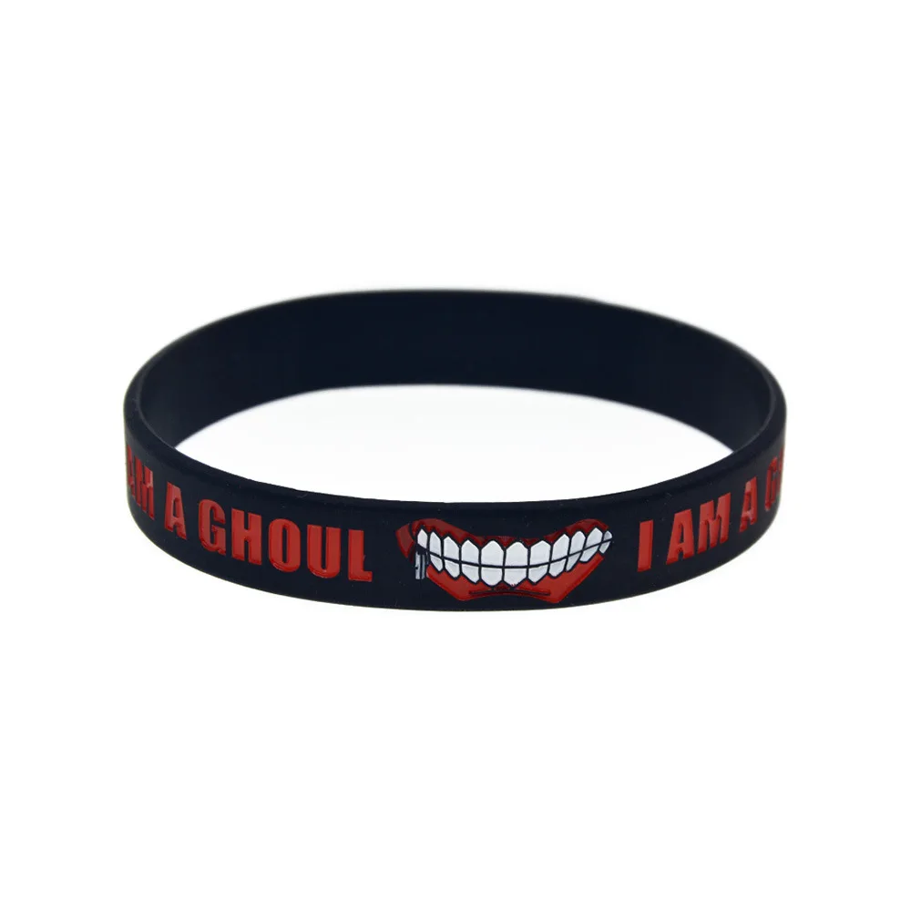 Аниме Toyko Ghoul спортивный браслет мужской силиконовый мультяшный рисунок косплей