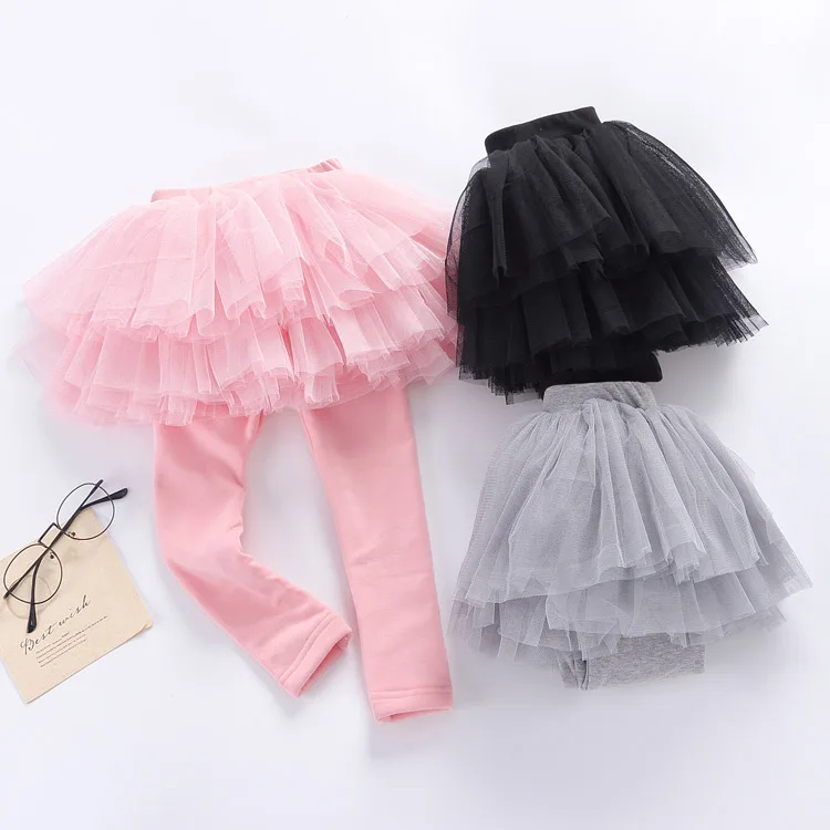 2017 г. Юбка-пачка для маленьких девочек на весну осень и зиму леггинсы Хлопковые