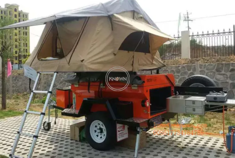 Небольшой складной и задний раздвижной Кемпер 4 1 м трейлер для путешествий