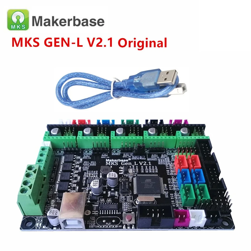 

Original Makerbase KS Gen L V2.1 V1.0 3D printer spare parts support a4988 DRV8825 tmc 2208 2209 tmc2130 with USB Cable