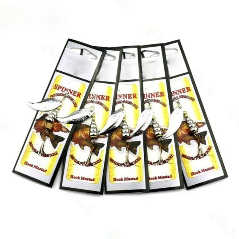 

1 2 5pcs Spinner Baits 7.1g 7cm Fishing Lures Metal Spoon Paillette Isca Spinner Lure Pesca Bass Lure Metal Sequin Bait Hot Sale