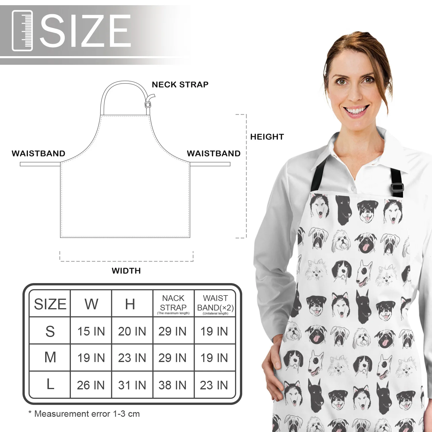 Смешной фартук забавная собака хаски Доберман Померанский Бульдог Мопс Собака