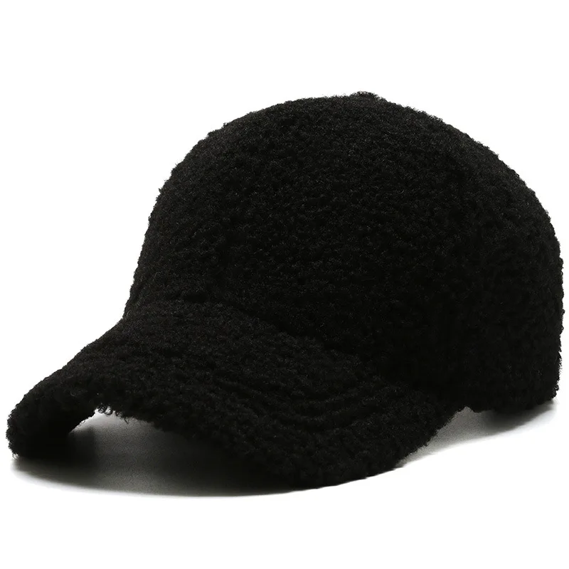 Аксессуары однотонная Корейская версия легкая шапка из овечьей шерсти плотная теплая Бейсболка плотная шапка теплая шапка бейсболка нейтр...