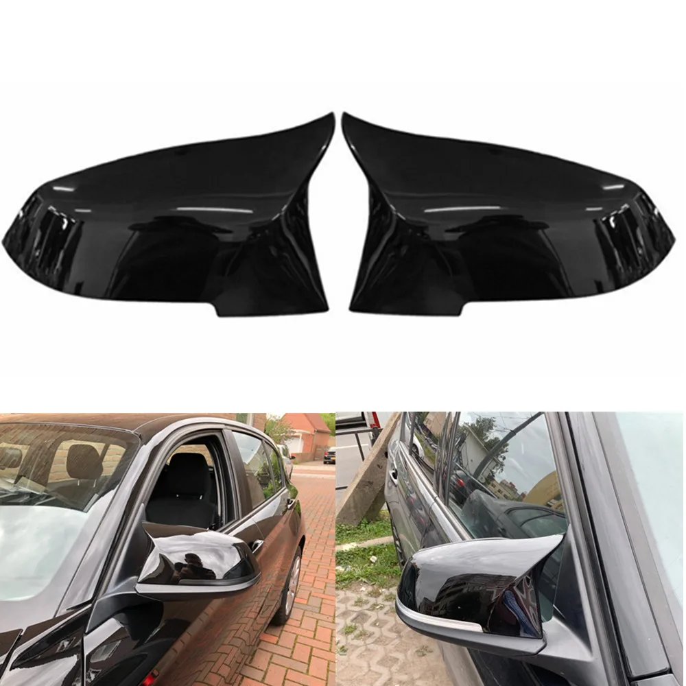Для BMW 220i 328i 420i F20 F21 F22 F30 F32 F33 F36 X1 E84 F87 M2 черный глянец Зеркало заднего вида крышка