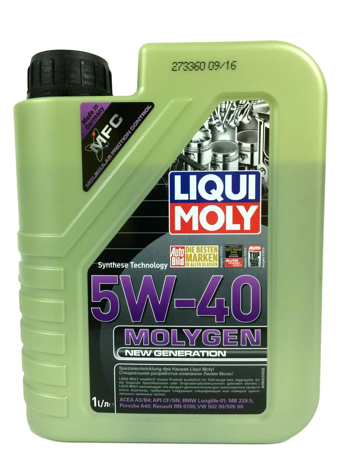 Масло LIQUI MOLY Molygen New Generation 5w40 HC (1л) | Автомобили и мотоциклы