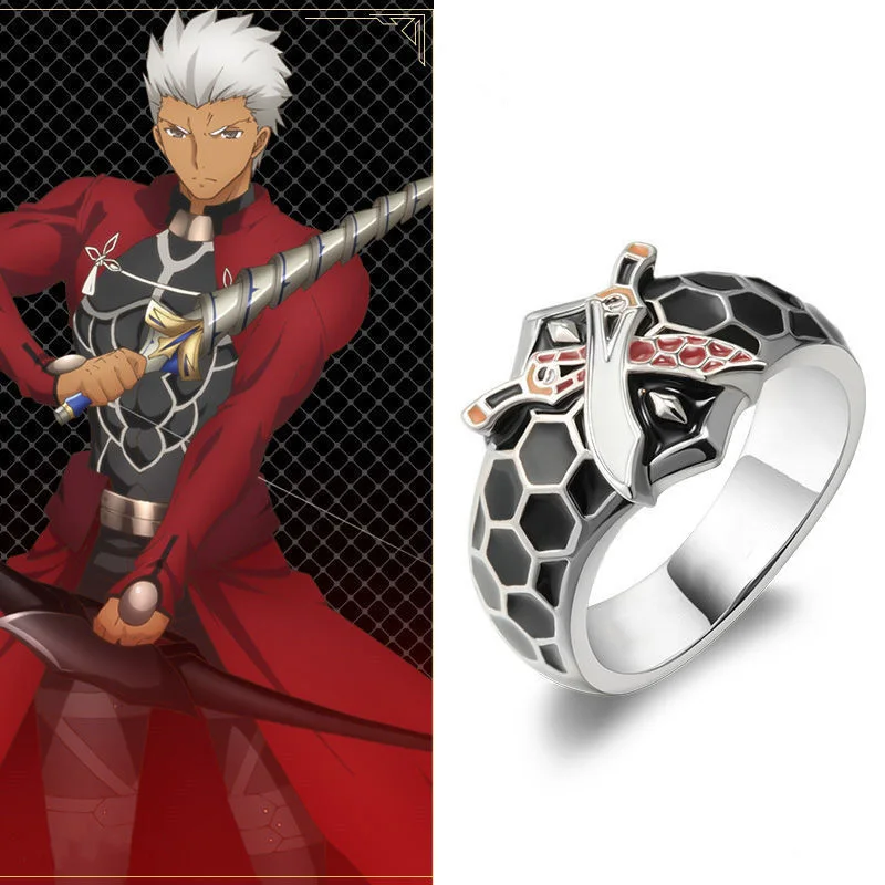 Fate/stay Night Emiya Archer Косплей кольцо на палец Fate Grand Order кольца модные ювелирные изделия