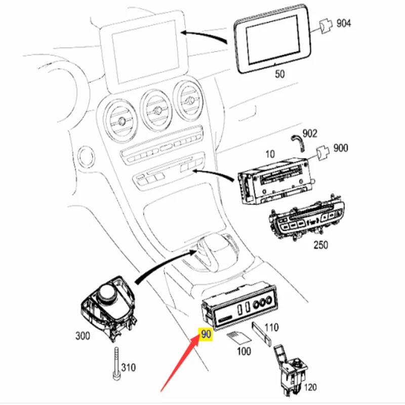 A205 820 02 26 USB интерфейс разъем SD кардридер для Mercedes 205 253 213C180 C260 GLC200 E180 A2058200226 - купить