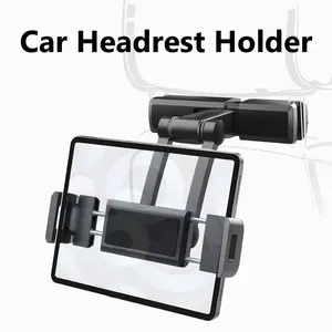 universal car rear phone holder tablet stand for iphone ipad tablet 5 5 12 3 360 rotation ajustable car back seat mount bracket free global shipping