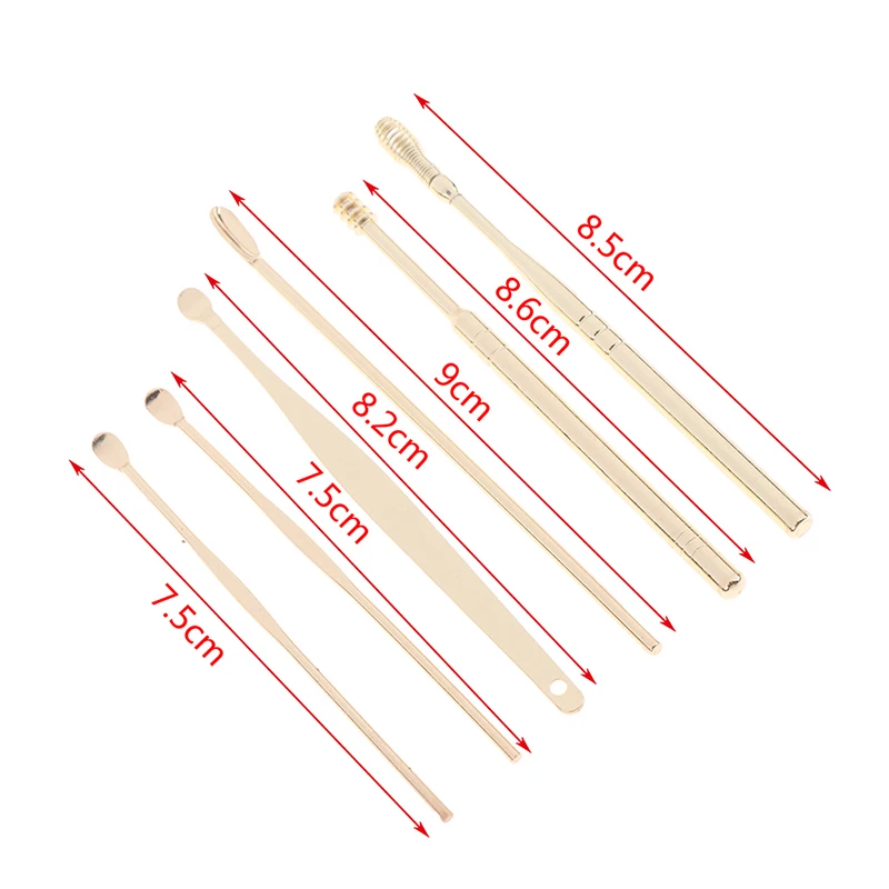 

1Set Stainless Steel Spiral Ear Pick Spoon Multifunction Portable Ear Pick Ear Wax Removal Cleaner Ear Care Beauty Tools