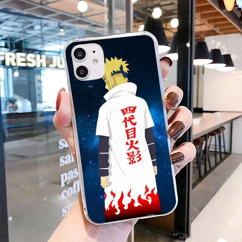 

Namikaze Uzumaki Narutos Phone Case For Clear-Iphone 5s 6 6s 7 8 11 12 X Xs Xr Pro Plus Max Mini Fundas Cover