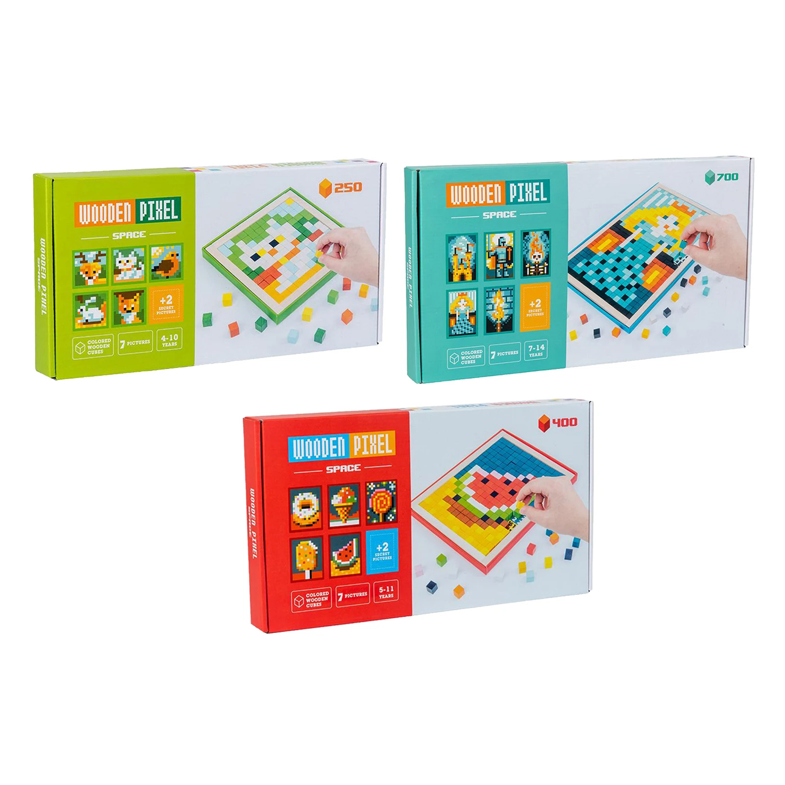 

Mosaic Counting Game Building Blocks Puzzles Toys Set Concentration Training