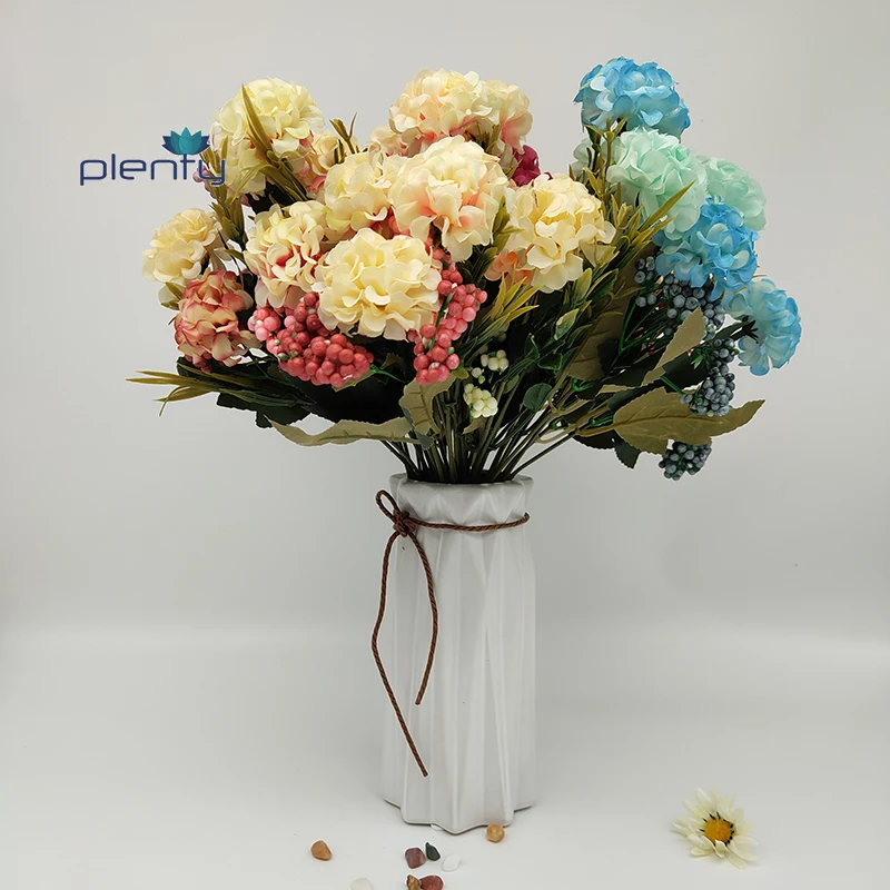 Европейский жемчужный шар искусственные хризантемы Шелковый цветок растение