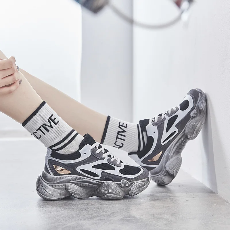 Ins Super Fire/Повседневная Легкая спортивная обувь новая осенняя женская с