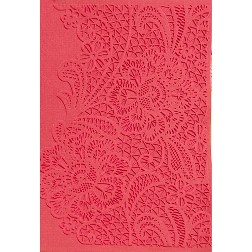 Кружевной цветочный фон пластиковая папка для тиснения изготовления карт