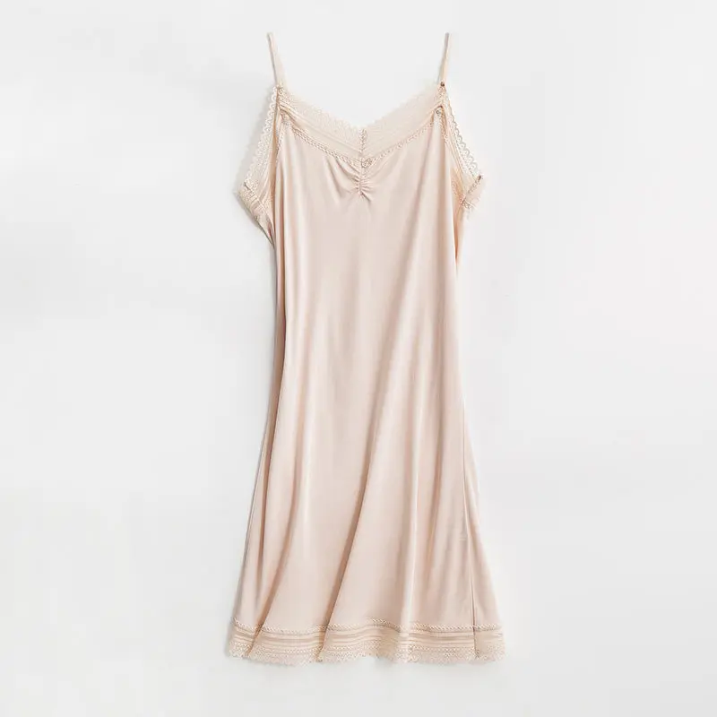 Flame of dream True Silk Night Dress Women Nighty Sexy Night Clothes Underwear Dress Woman Night Sleepwear 21-241