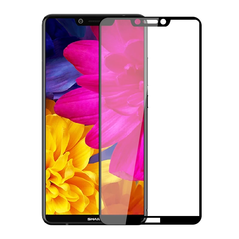 Закаленное стекло для Sharp Aquos S3 s2, черное 3D полное покрытие, Защитное стекло для экрана Sharp s3 mini s2
