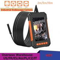 1080p hd 3 9mm industrial endoscope camera 4 3inch ips screen pipe drain sewer duct inspection camera snake camera ip67
