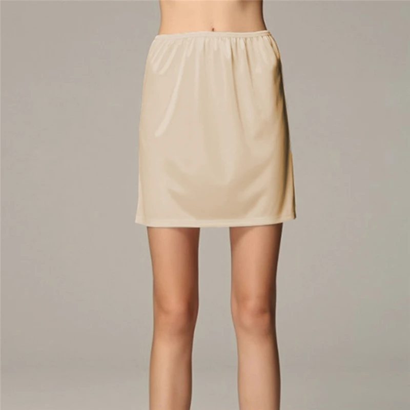 Woman Anti-Light Short Skirt Petticoat Opaque Solid Color High Quality Flat-Lined Small Fresh Simple Cute  Женская