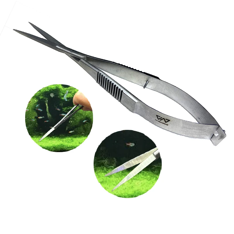 

VIV Curved Straight Sping Scissor Aquarium Aquascaping Plant Tools ADA Quality